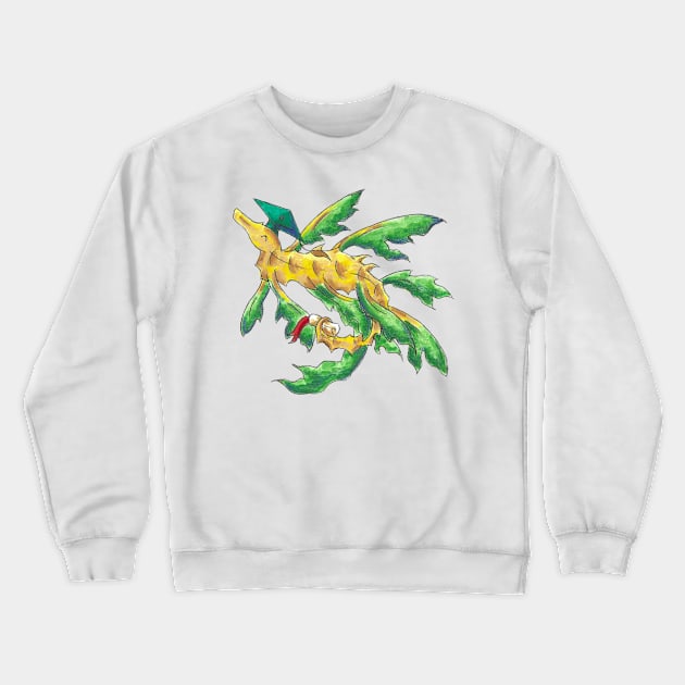 Leafy Sea Grad Crewneck Sweatshirt by KristenOKeefeArt